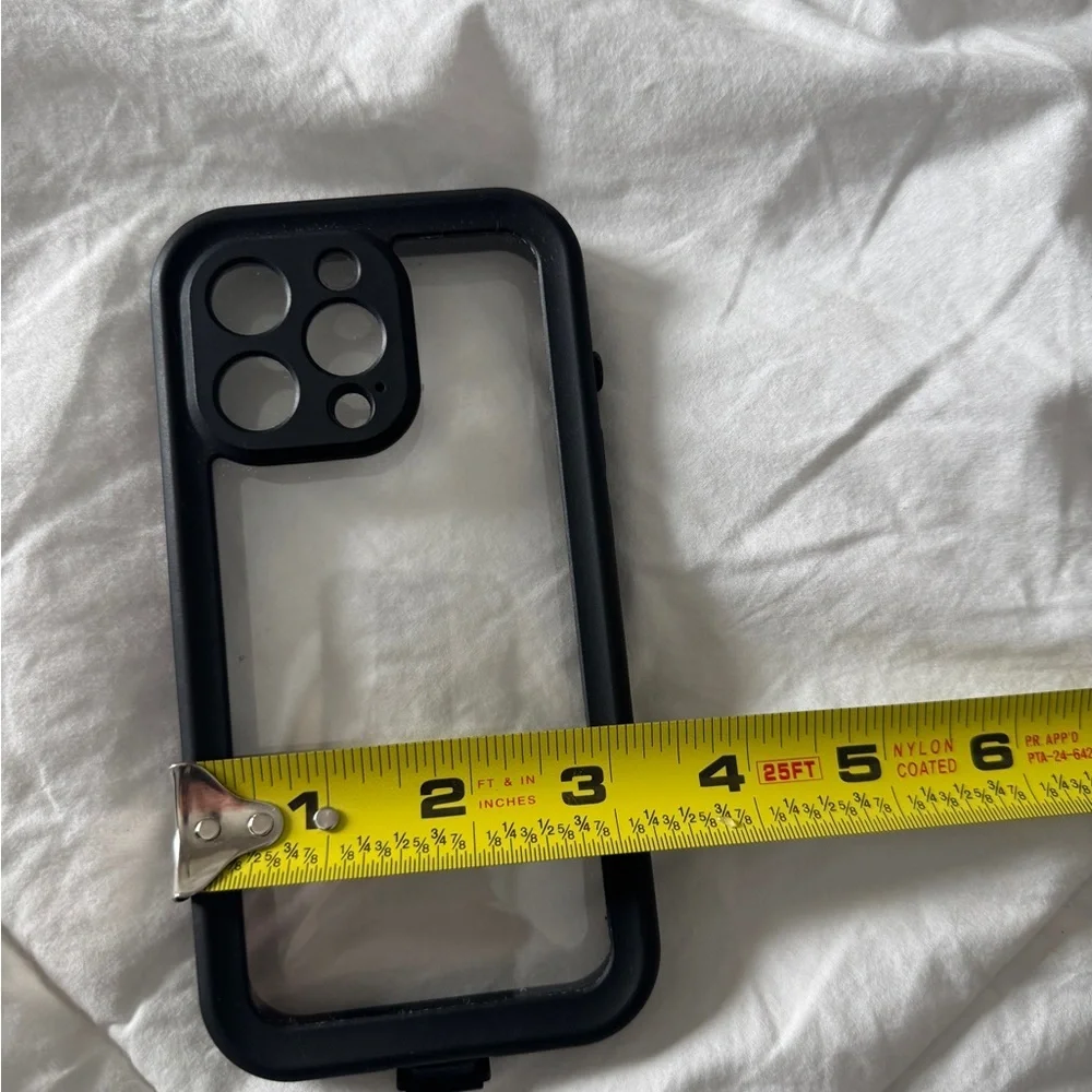 Rugged Two-Piece Clear iPhone Case - Black Protective Border Heavy Duty